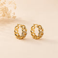 Luxe Link Pavé Hoop Earrings