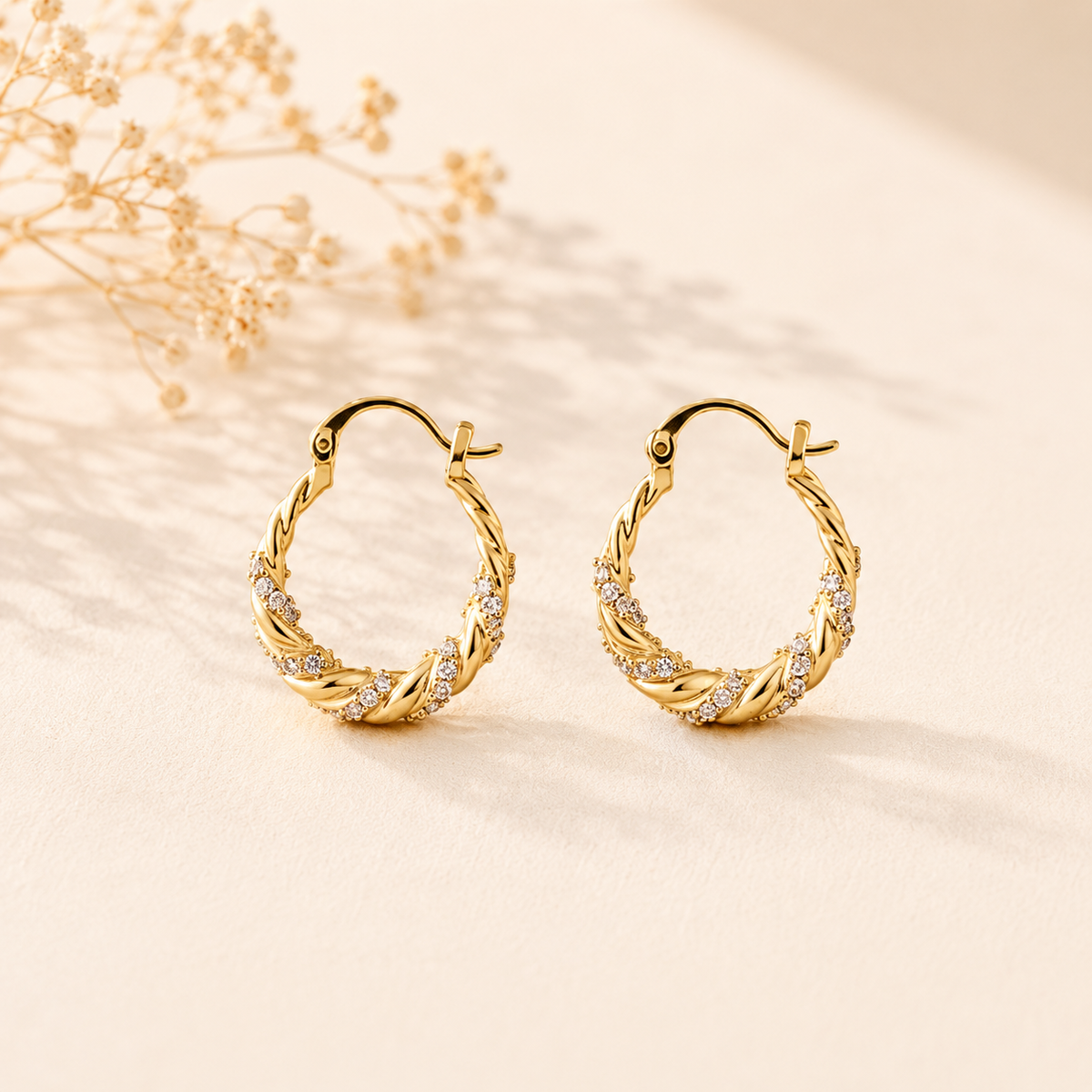 Vera Vine Twisted Hoops