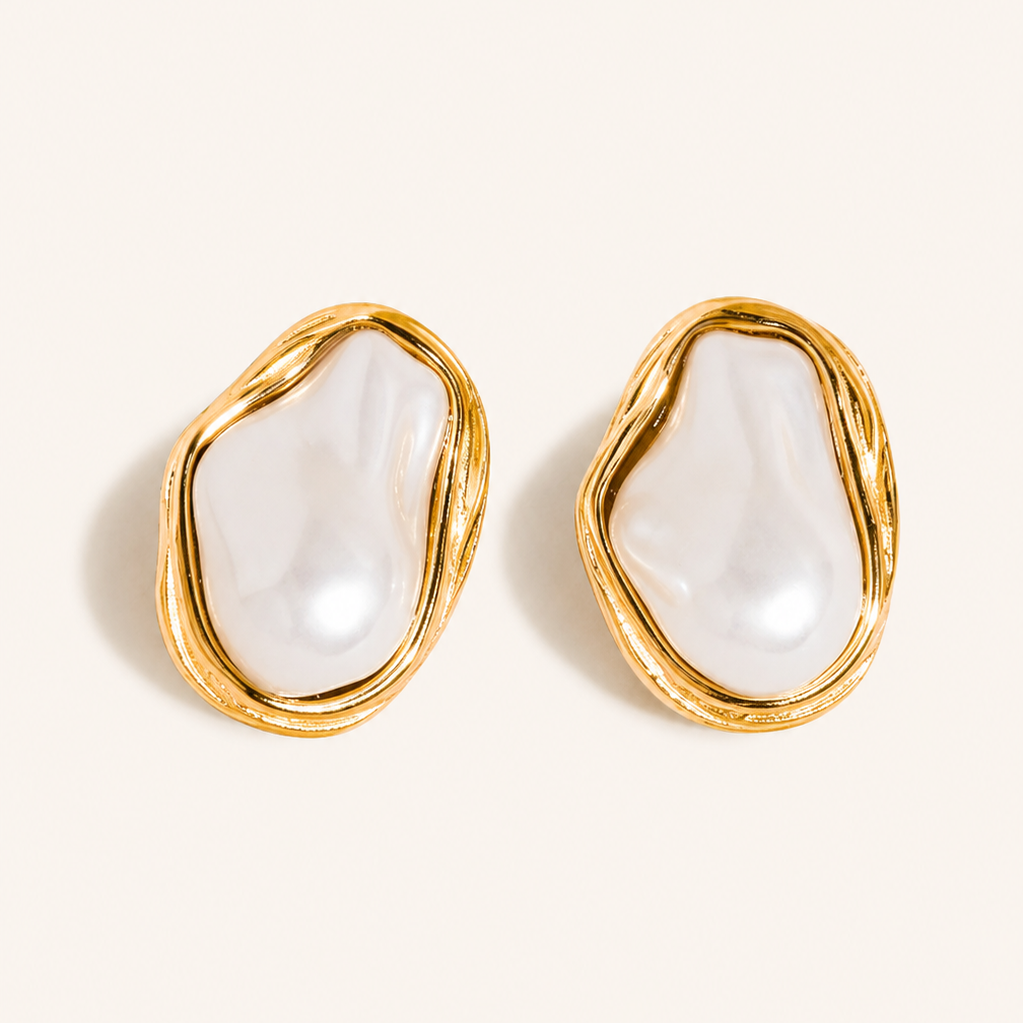 Mother of Pearl Statement Earrings