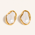 Mother of Pearl Statement Earrings