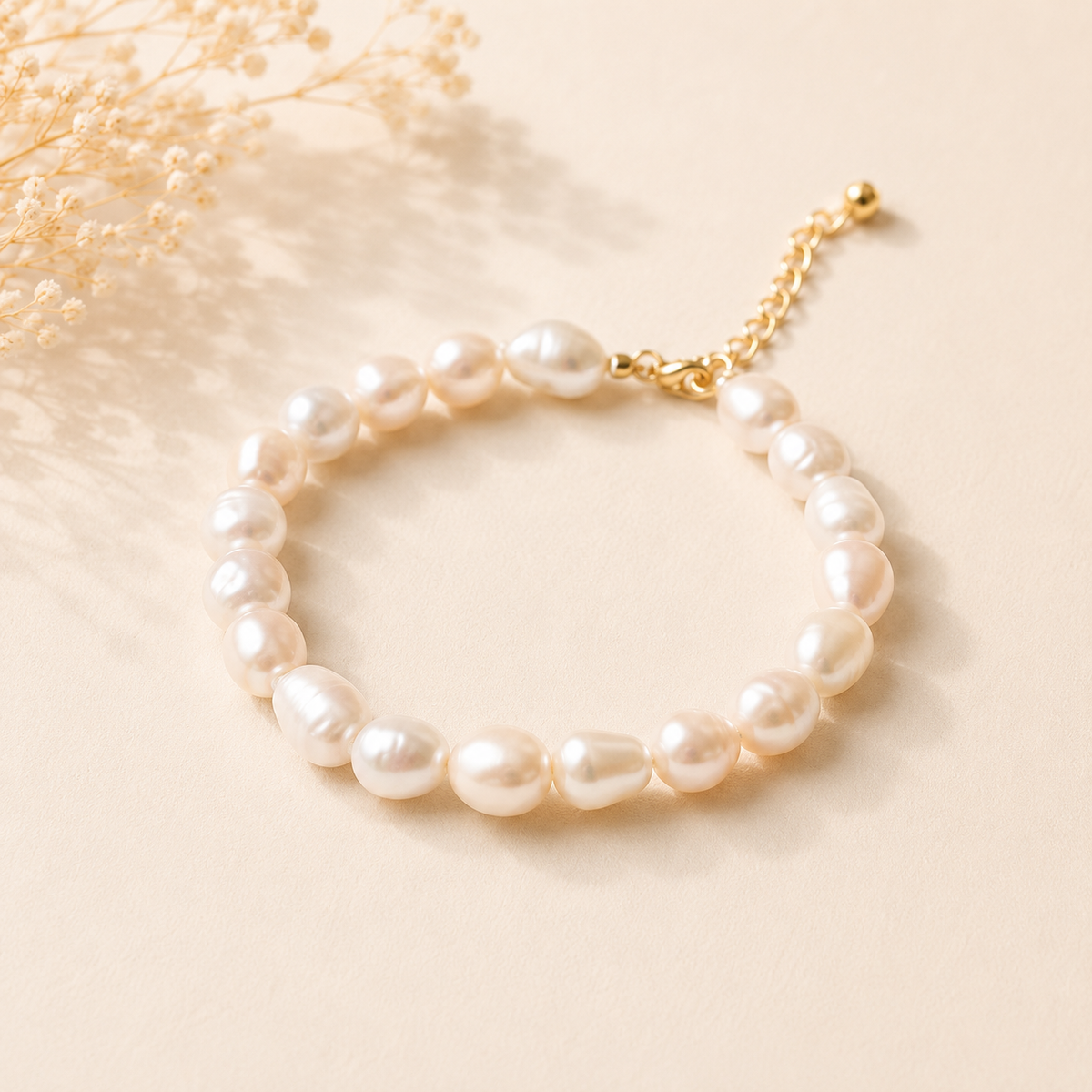 Freshwater Pearl Eternity Bracelet