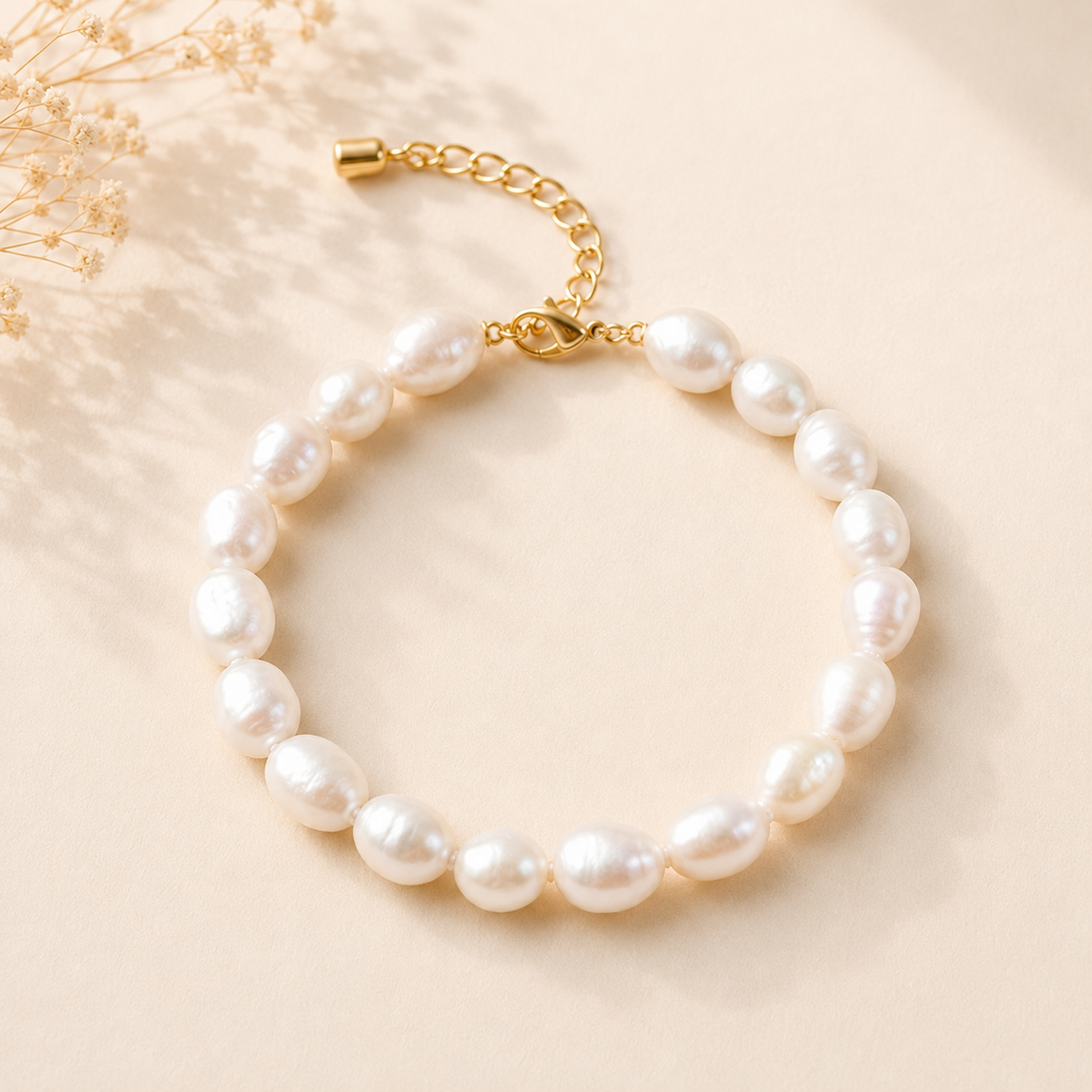 Freshwater Pearl Eternity Bracelet