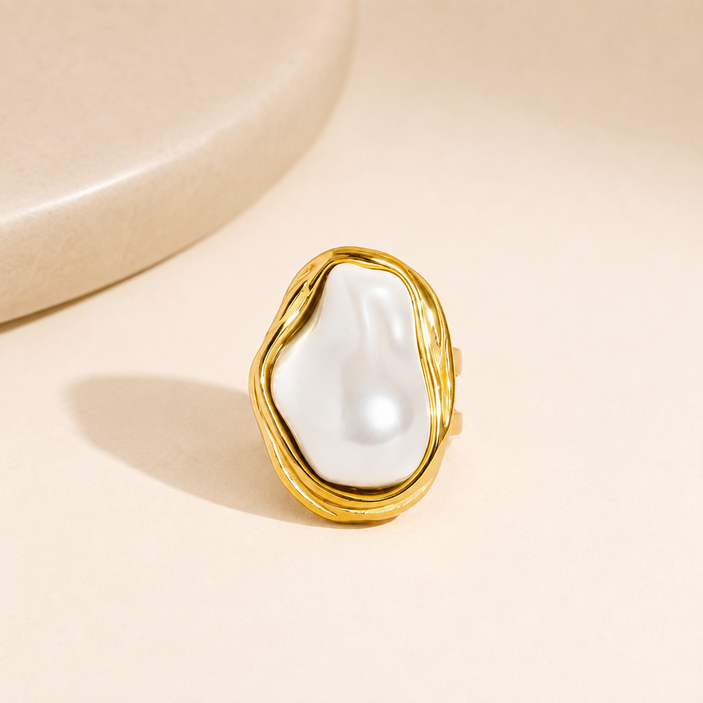 Mother of Pearl Statement Ring