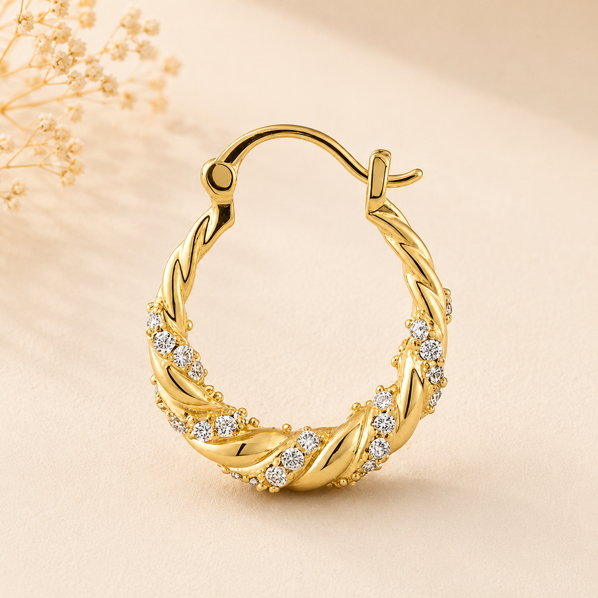 Vera Vine Twisted Hoops