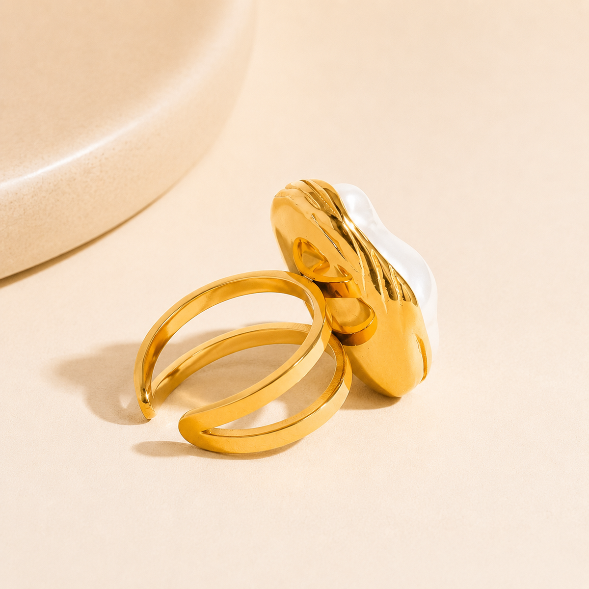 Mother of Pearl Statement Ring