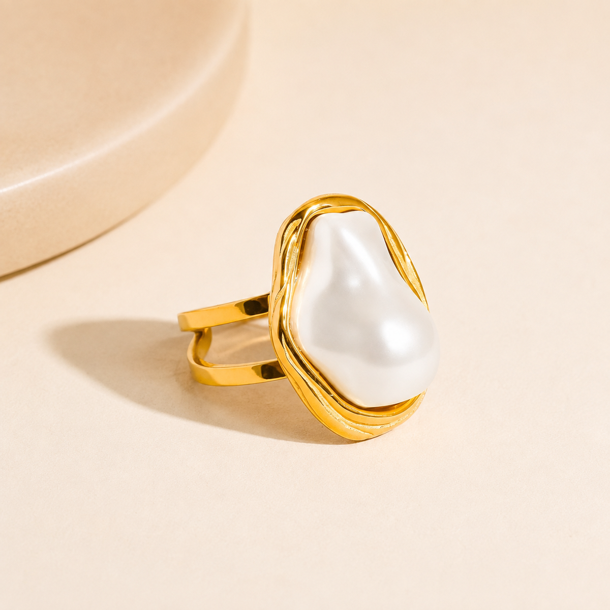 Mother of Pearl Statement Ring